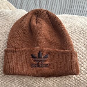 Brown adidas winter hat